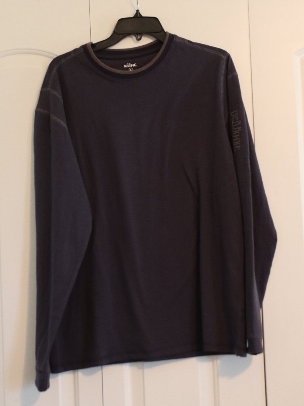 Kuhl Kommando Long Sleeve Organic Cotton Crew Mutiny Blue Mens Size Large NWT